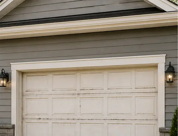 Garage door before service in Westfield Indiana