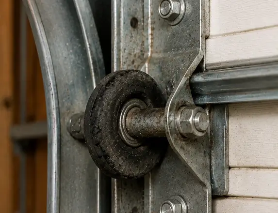 Worn Door Rollers